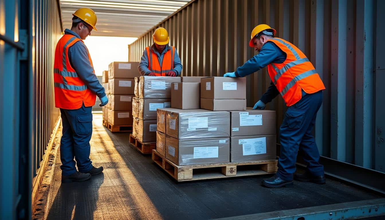 Illustration: Les règles fondamentales pour répartir la charge dans un conteneur en toute sécurité