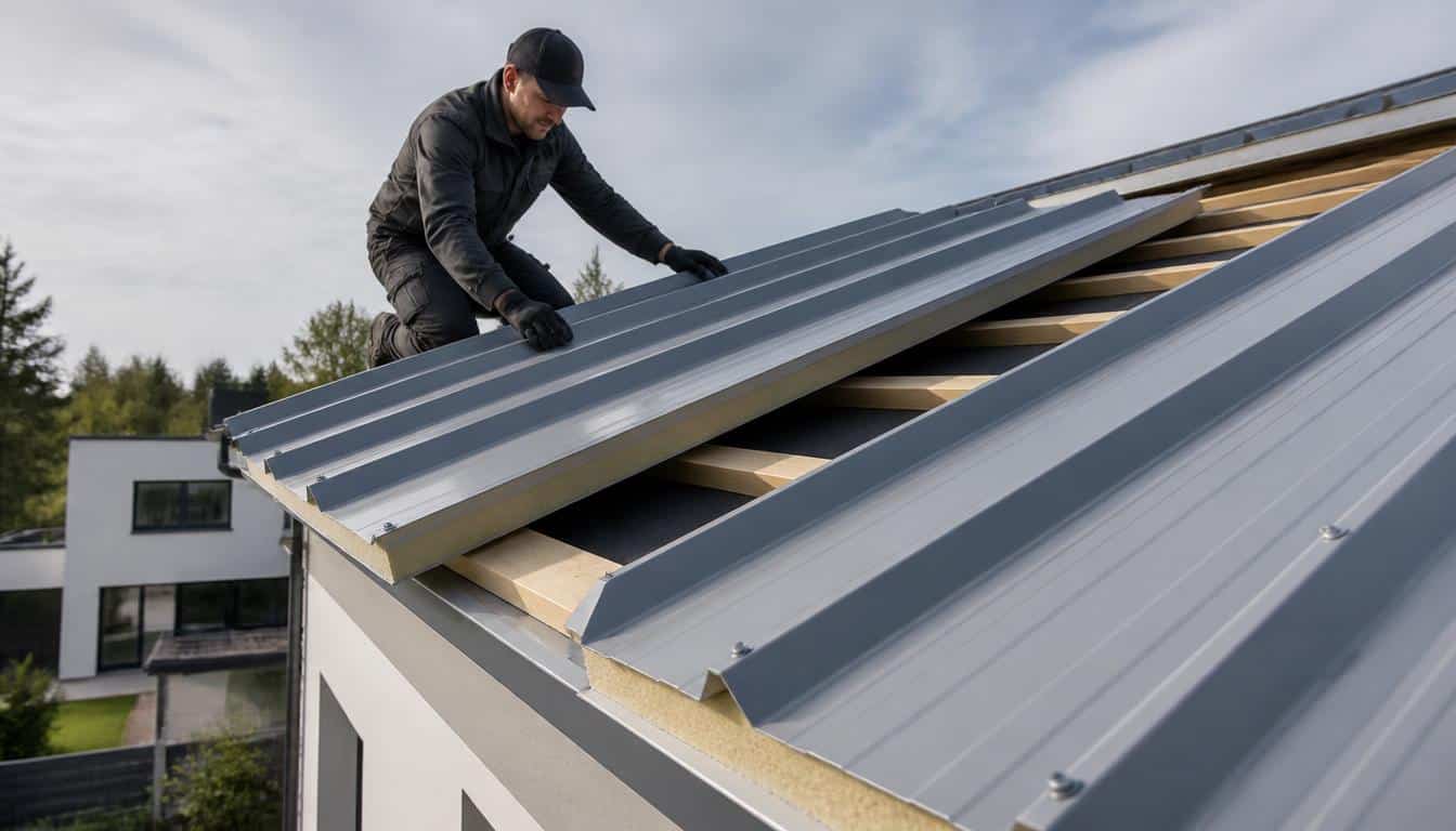 Toiture en bac acier isolé : confort, pose et budget